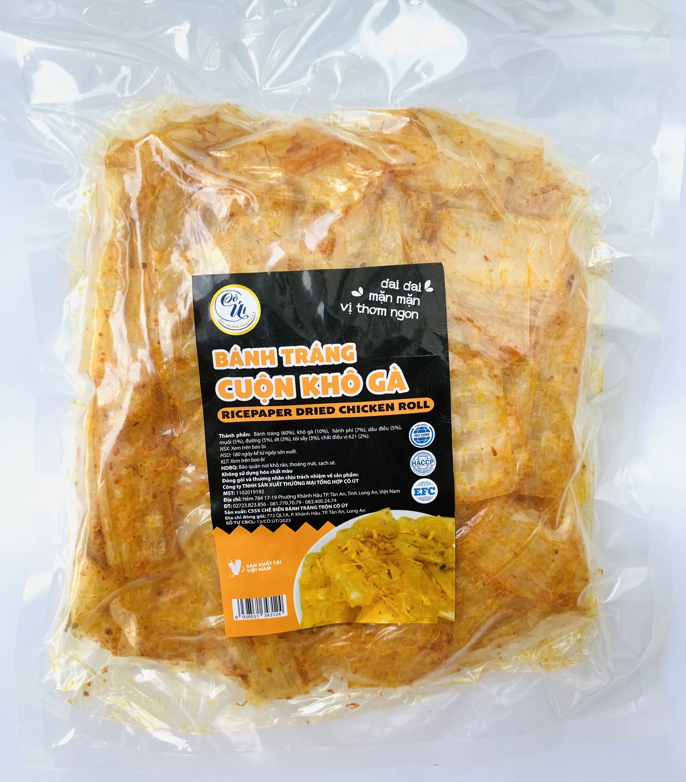 Bánh Tráng Cuộn Gà Lá Chanh Ngoài