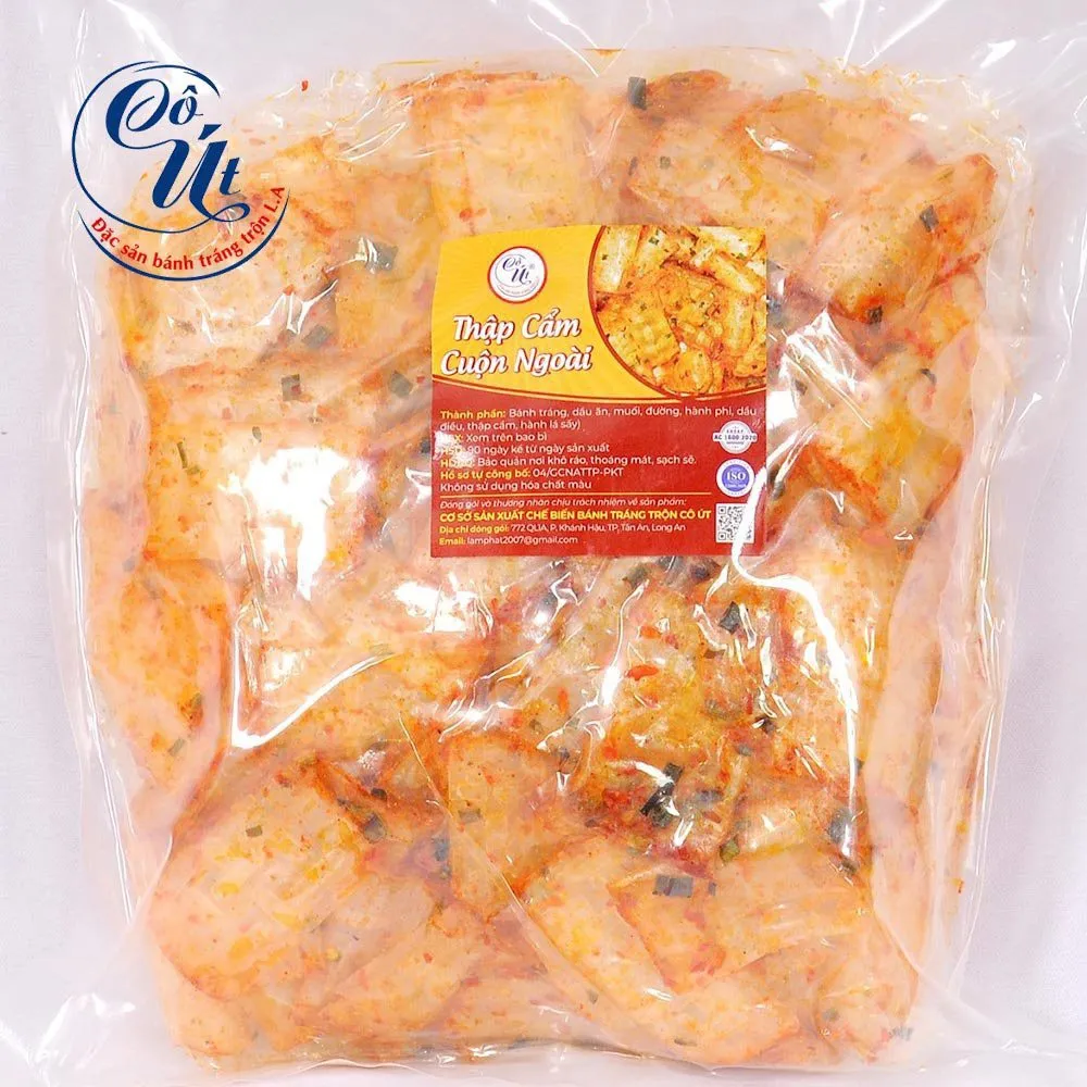 Bánh Tráng Cuộn Tôm Hành Ngoài