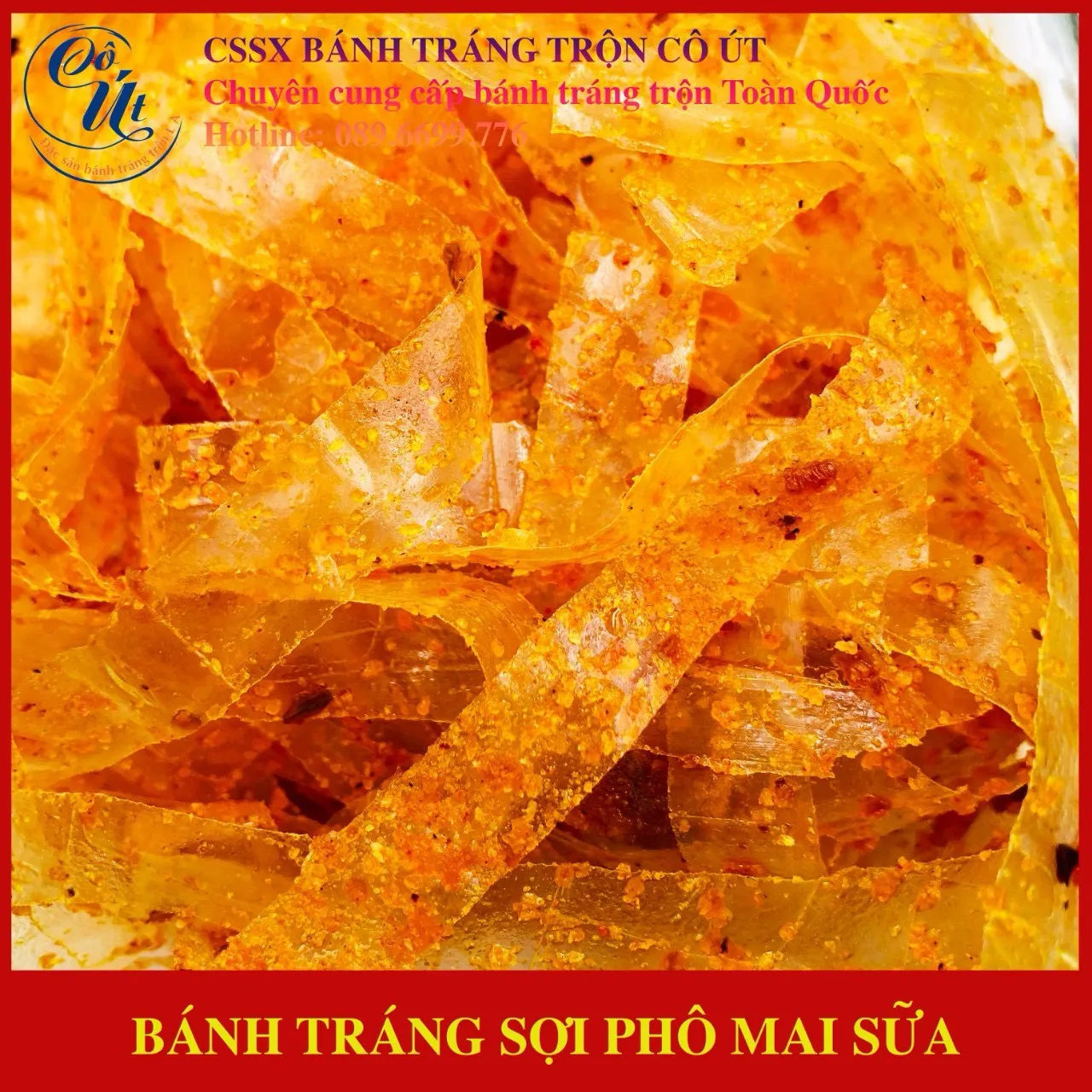 Bánh Tráng Trộn Sợi Phô Mai Cô Út – Béo Ngậy, Thơm Lừng