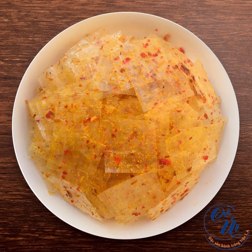 Bánh Tráng Trộn Vuông Khô Bò Cay Cô Út – Đậm Vị, Thơm Ngon