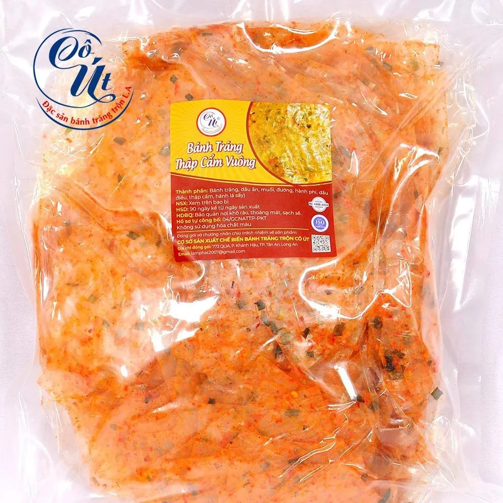 Bánh Tráng Trộn Vuông Tôm Hành Lá