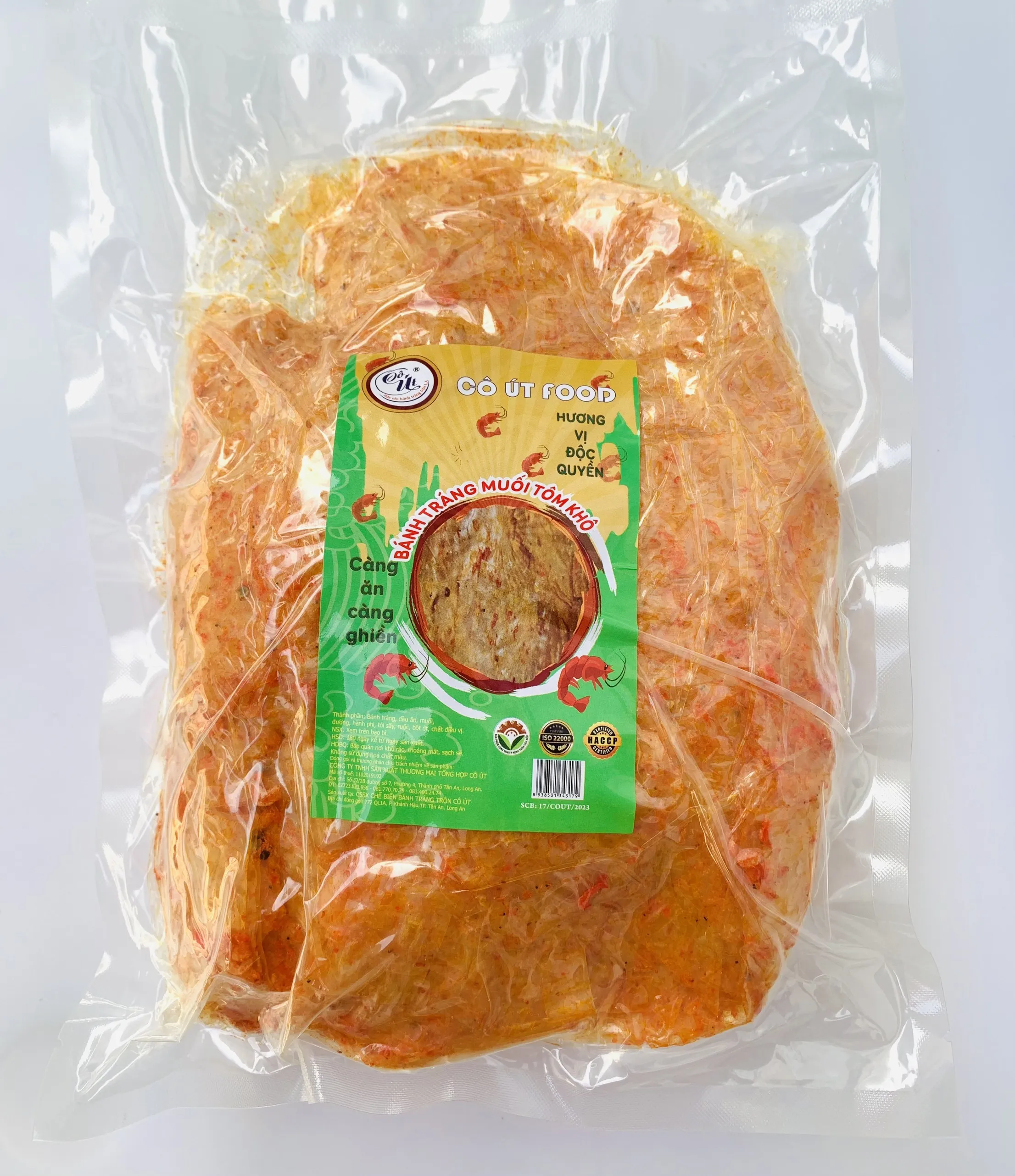 Bánh Tráng Vuông Muối Tôm Khô
